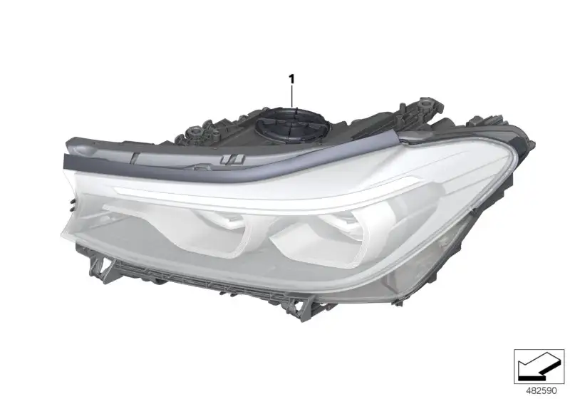 BMW Scheinwerfer LED AHL High rechts G32 63117461884