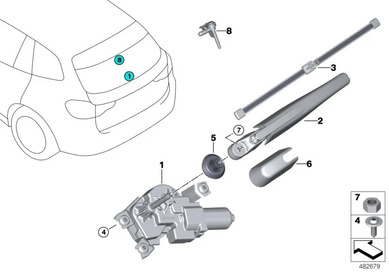 BMW Abdeckkappe F97 G01 61687407276