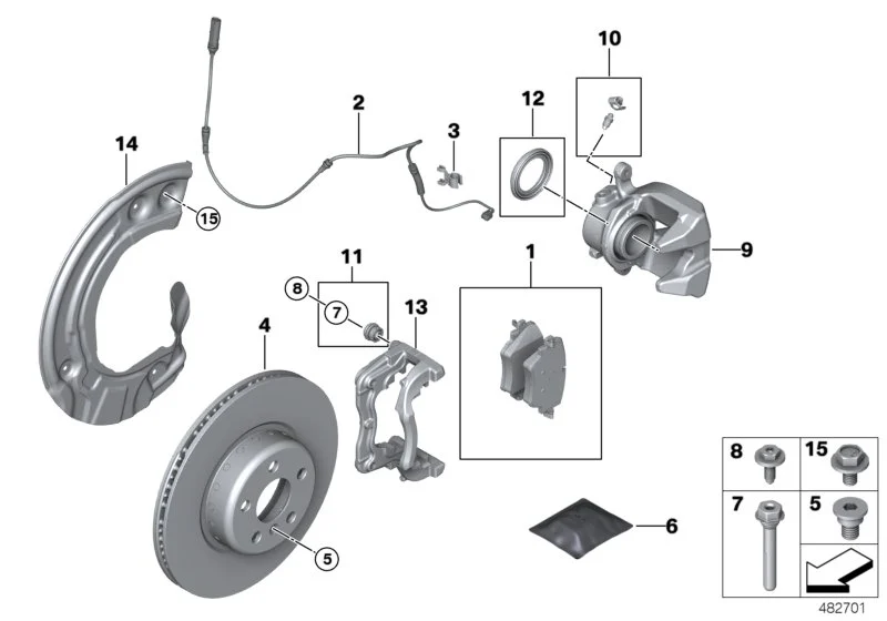 BMW Bremsscheibe Leichtbau belüftet 34106880072