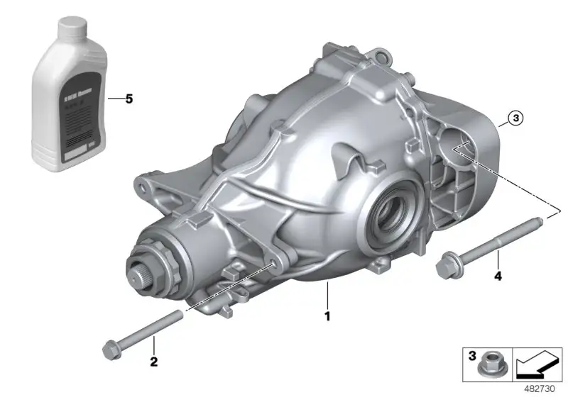 BMW Hinterachsgetriebe 33109454729 - Bildposition 01