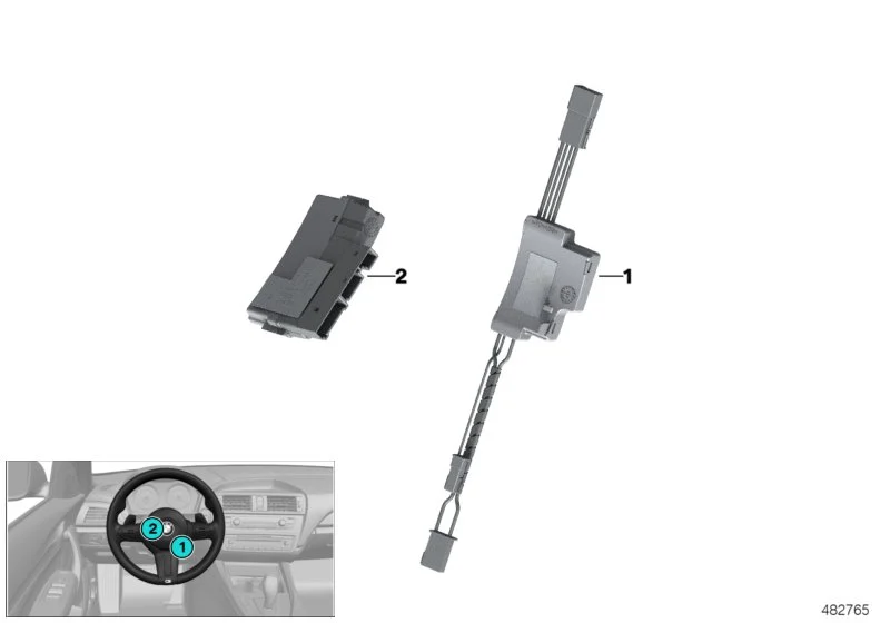 BMW Steuergerät Lenkradelektronik F20 F21 F22 F23 F30 F31 F32 F33 F34 F36 F80 F82 F83 F87 F87N 61317849393