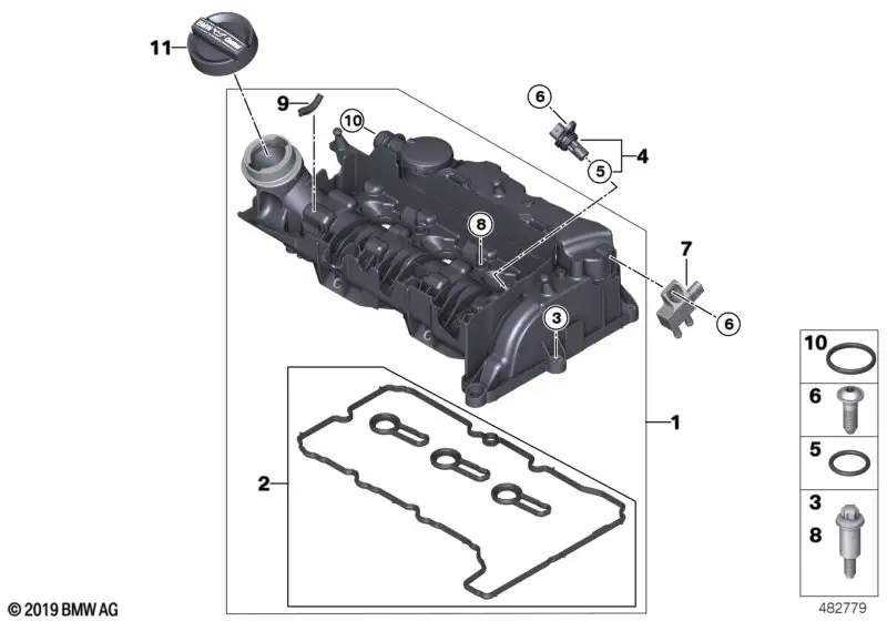 BMW Entkopplungselement 11128572815 - Bildposition 09
