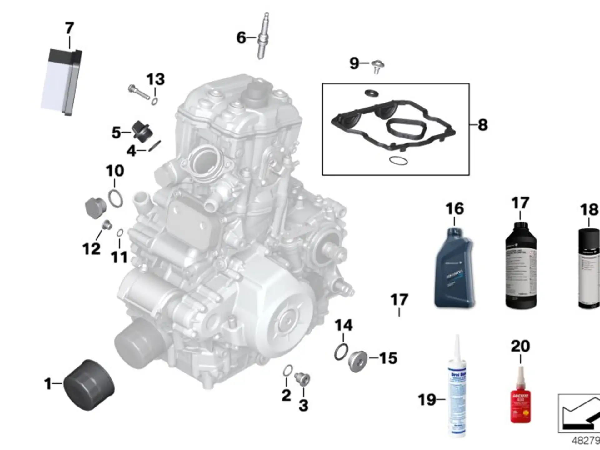 BMW Ölfilter K02 K03 11428562889