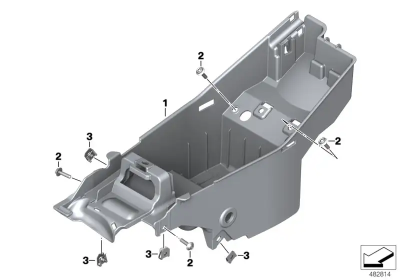 BMW Batterieträger K02 K03 46638556886