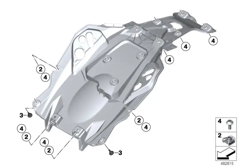 BMW Heckverkleidung unten K02 46638561435