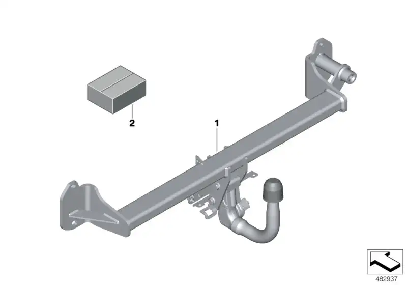 BMW Nachrüstsatz elektrische Anbauteile F39 71602455386