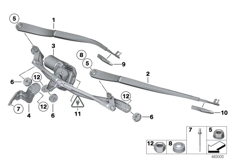 BMW Abdeckkappe F01 F02 F07 61617209278