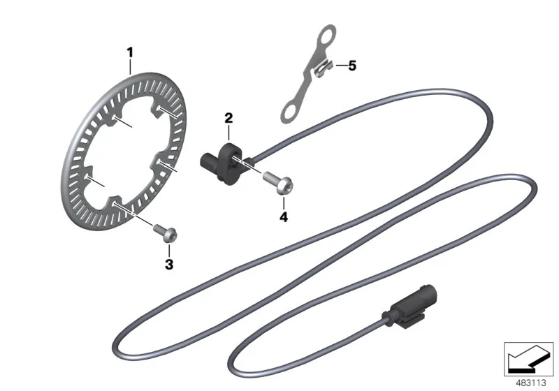 BMW Raddrehzahlsensor K34 K83 K84 34528404803