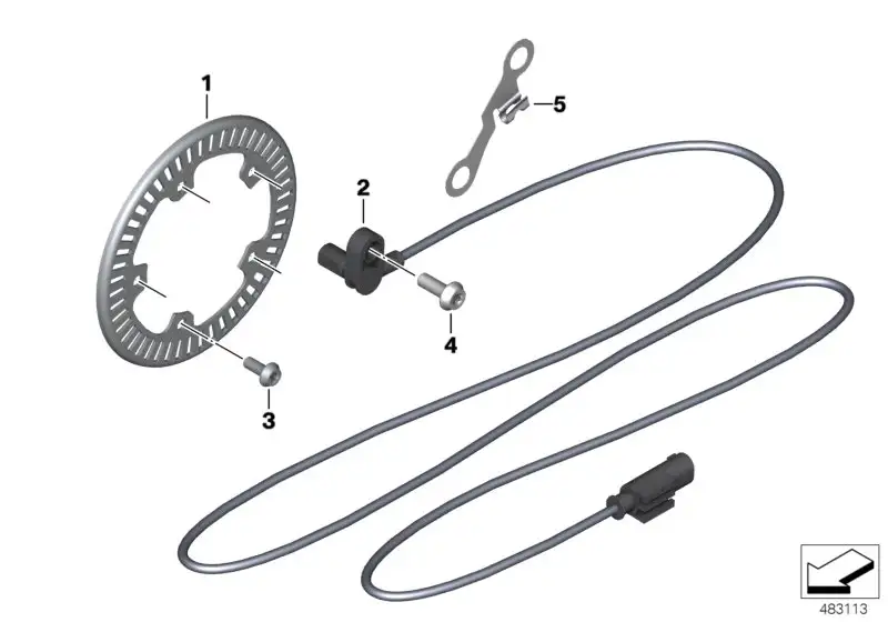 BMW Raddrehzahlsensor K34 K83 K84 34528404803