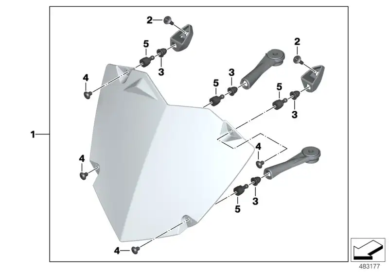 BMW Satz Scheinwerferschutz K50 K51 77518530685