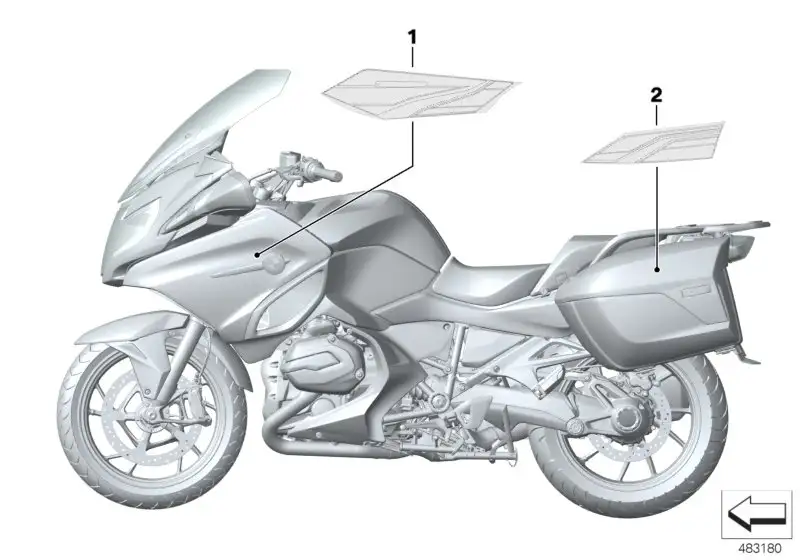 BMW Dekor Kofferdeckel rechts K52 51148565408