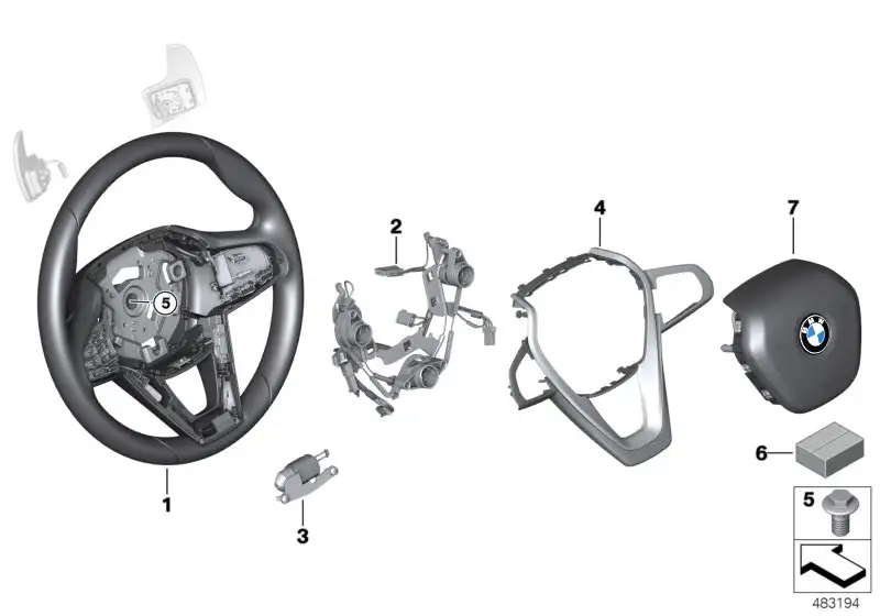 BMW Airbageinheit Fahrerseite 32307946621 - X3 G01