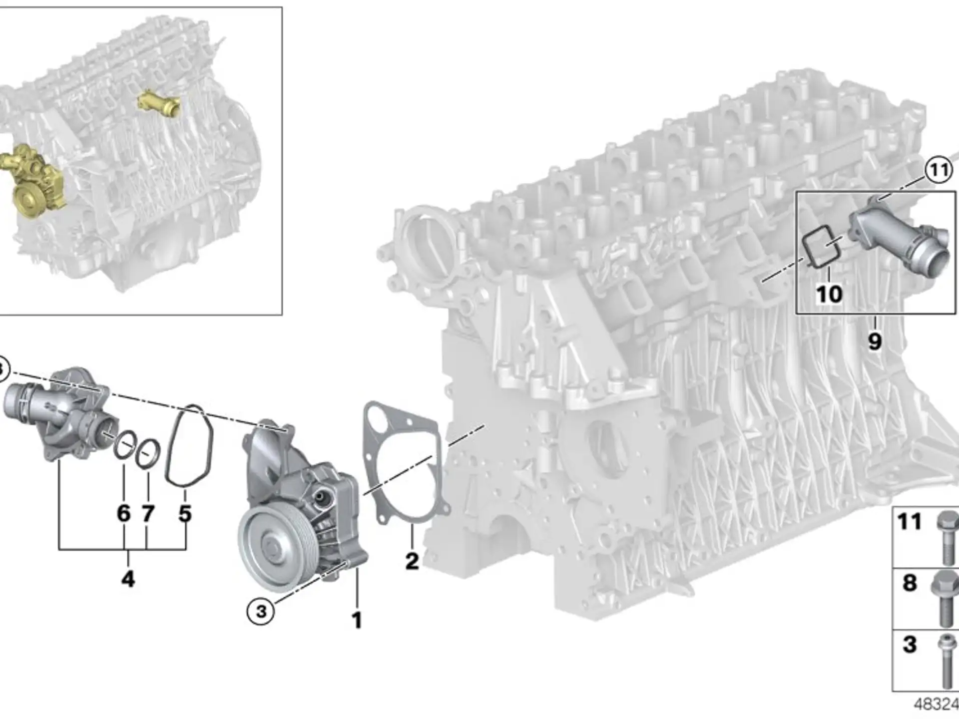 BMW Stützring E38 E39 E46 E53 E60 E61 E63 E64 E65 E66 E70 E71 E83 E87 E90 E91 E92 E93 11517788985