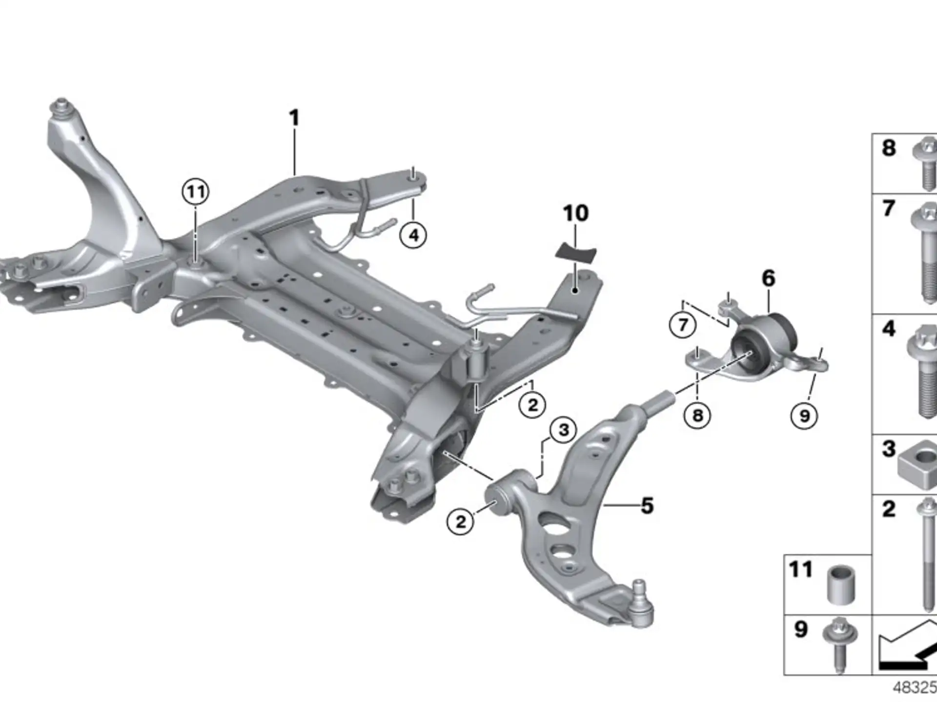 BMW ASA Schraube F39 F20 F44 F45 F46 F48 F80 F82 F83 F87 F87N F54 F55 F56 F56E F57 F60 31106862545
