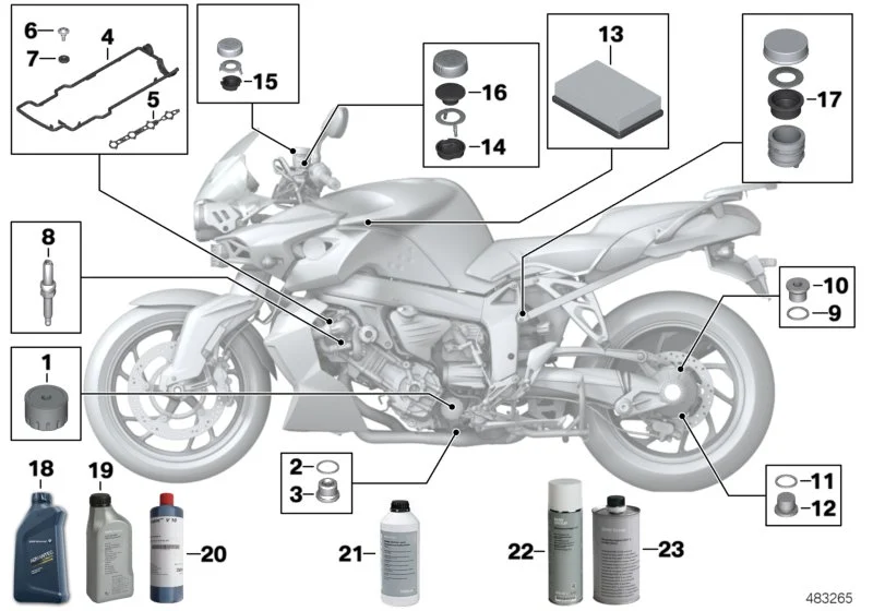 BMW Dichtung innen K40 K43 K44 11127674644