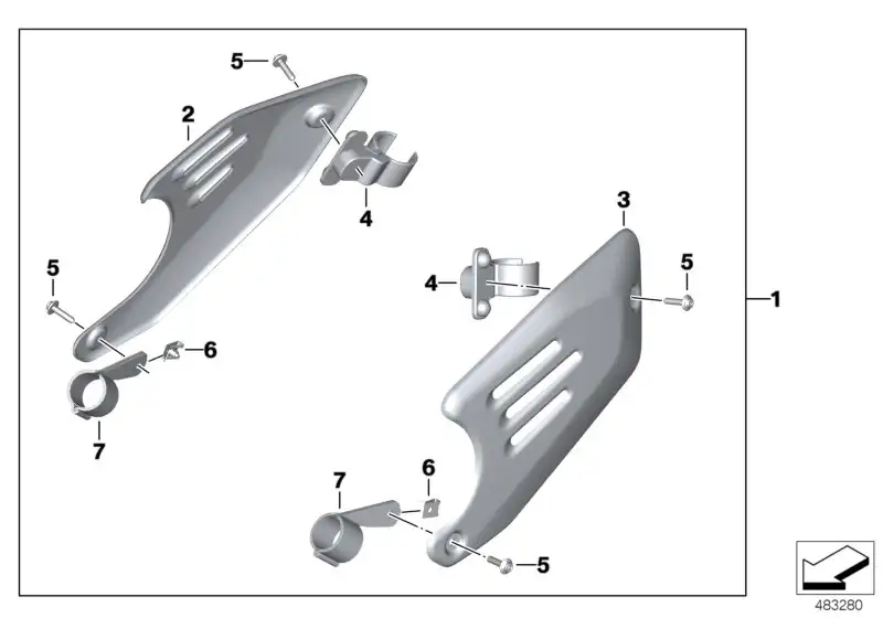 BMW Halter Abdeckung Ansauggeräuschdämpfer K21 K22 K23 K32 K33 77