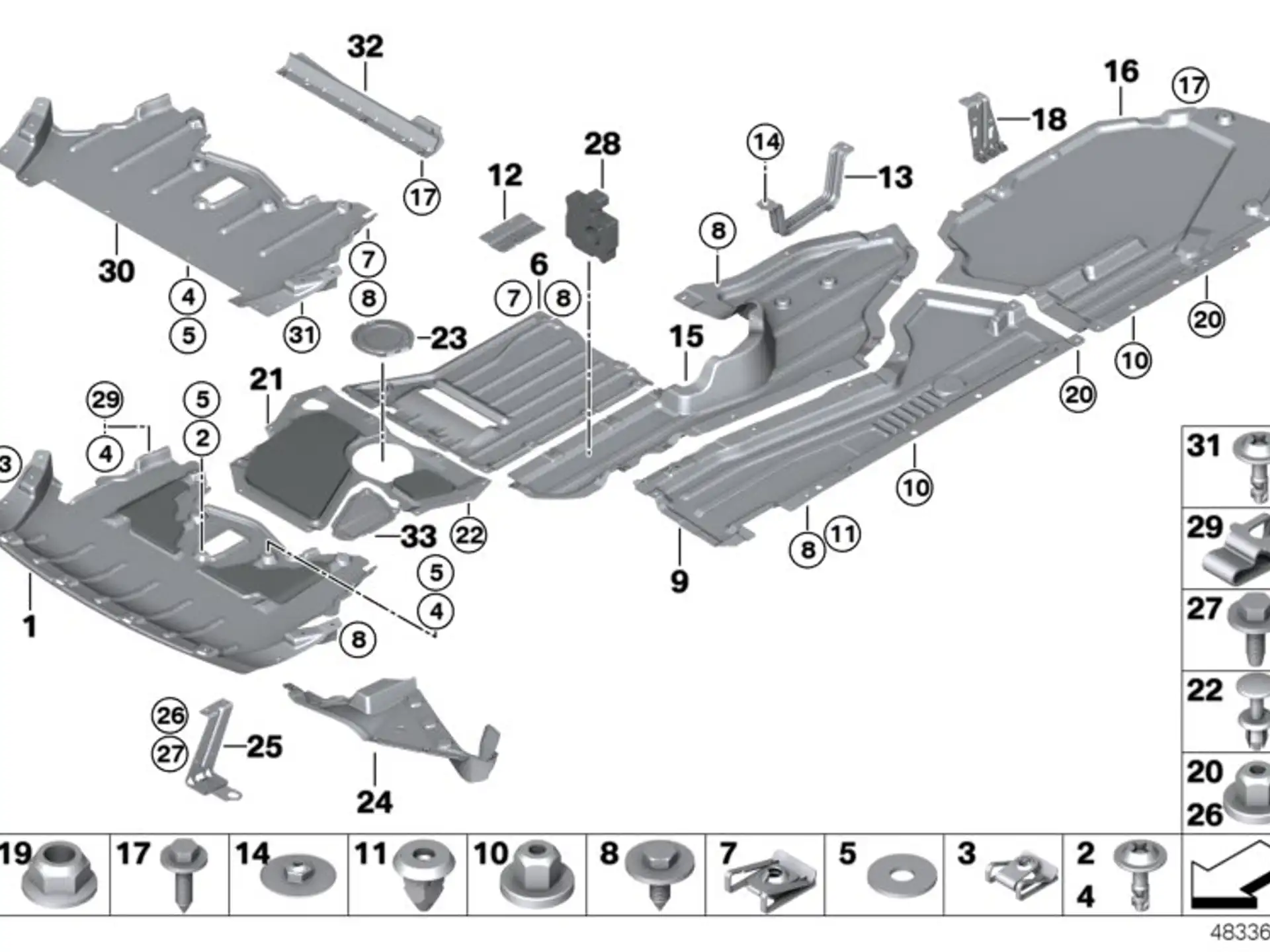 BMW Absorber Schubfeld E70 E71 51757161749
