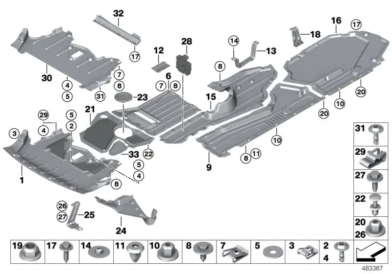 BMW Abdeckung E70 E71 51757217521