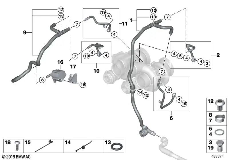 BMW Schlauch Vorlauf E70 E71 11537598341