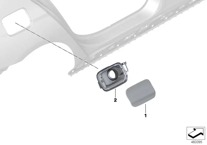 BMW Abdecktopf G11 51177358686