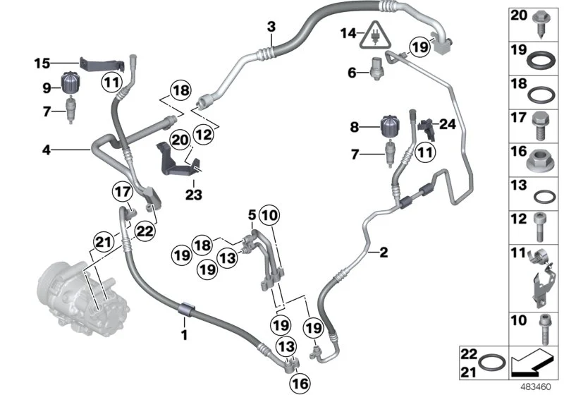 BMW Dichtring E36 E38 E39 E46 E52 E53 E60 E61 E63 E64 E65 E66 E70 E71 E72 E81 E82 E83 E84 E85 E86 E87 E88 E89 E90 E91 E92 E93 F01 F02 F04 F06 F07 F10 F11 F12 F13 F15 F16 F20 F21 F22 F23 F25 F26 F30 F31 F32 F33 F34 F36 F39 F44 F45 F46 F48 F80 F82 F83 F85 F