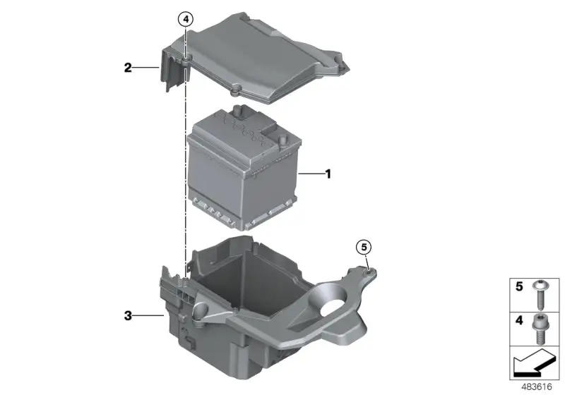 BMW Original BMW Batterie gefüllt F30 I01 61217635788