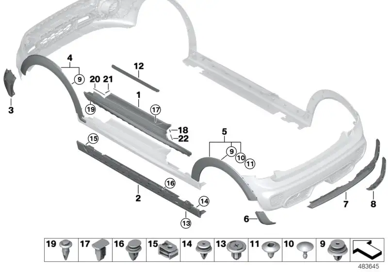 BMW Klebepad vorn 51777403245