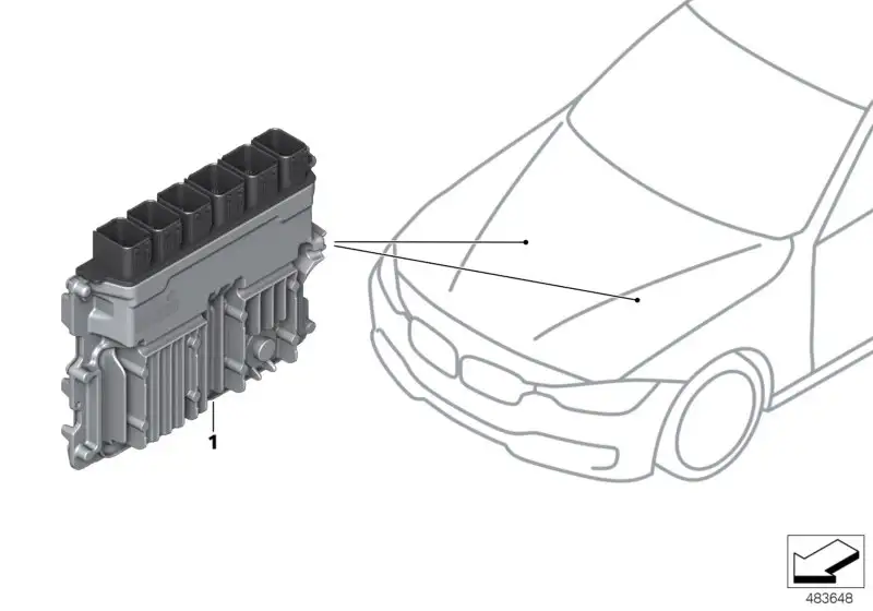 BMW Grundsteuergerät DME 12148740051 - Bildposition 01