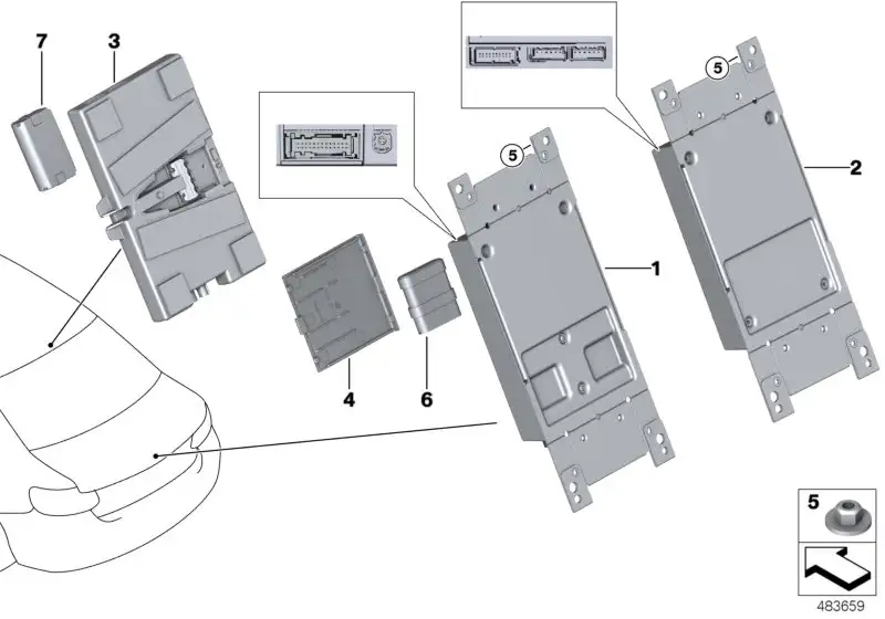 BMW Telematic Communication Box F01 F02 F06 F07 F10 F11 F12 F13 F