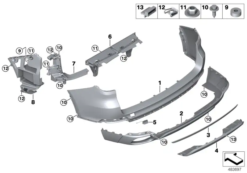 BMW Unterfahrschutz F15 51127294756 - X5 F15