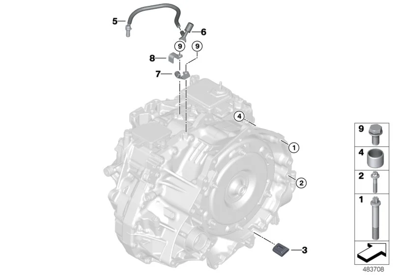BMW Entlüftungsleitung F39 F20 F44 F45 F46 F48 F54 F55 F56 F57 F60 24148699925