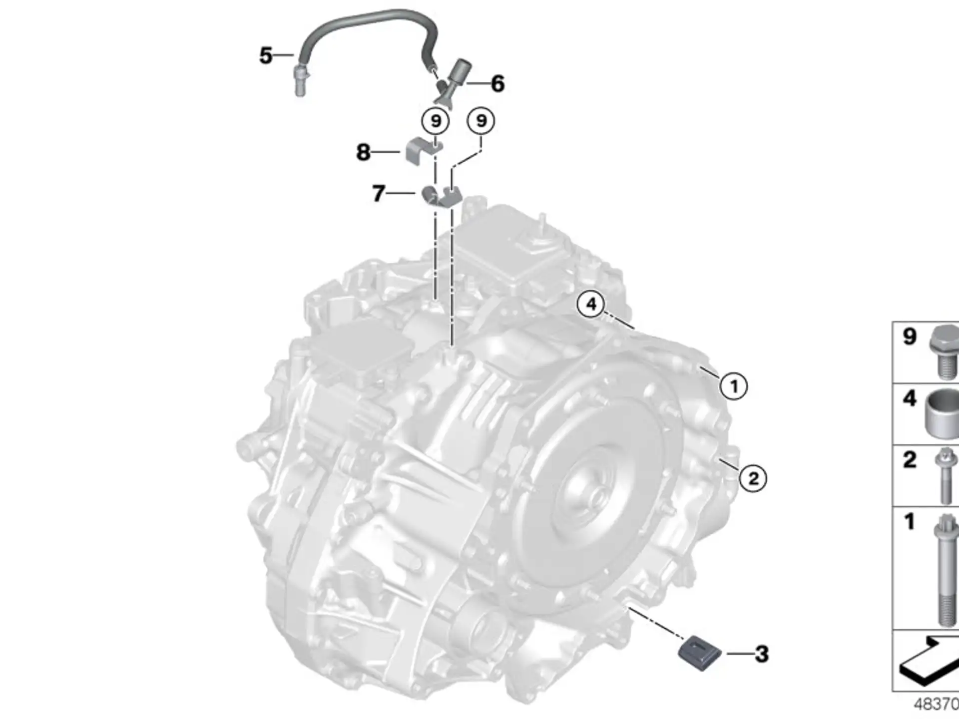 BMW Entlüftungsleitung F39 F20 F44 F45 F46 F48 F54 F55 F56 F57 F60 24148699925
