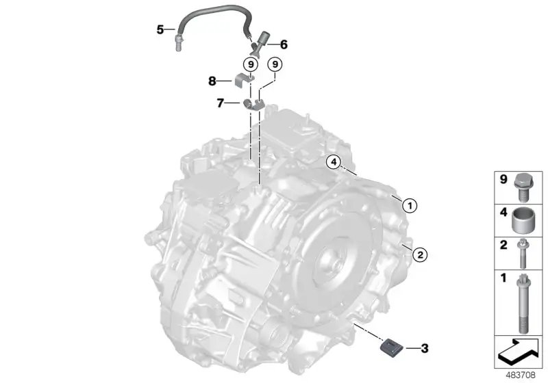 BMW Entlüftungsleitung F39 F20 F44 F45 F46 F48 F54 F55 F56 F57 F6
