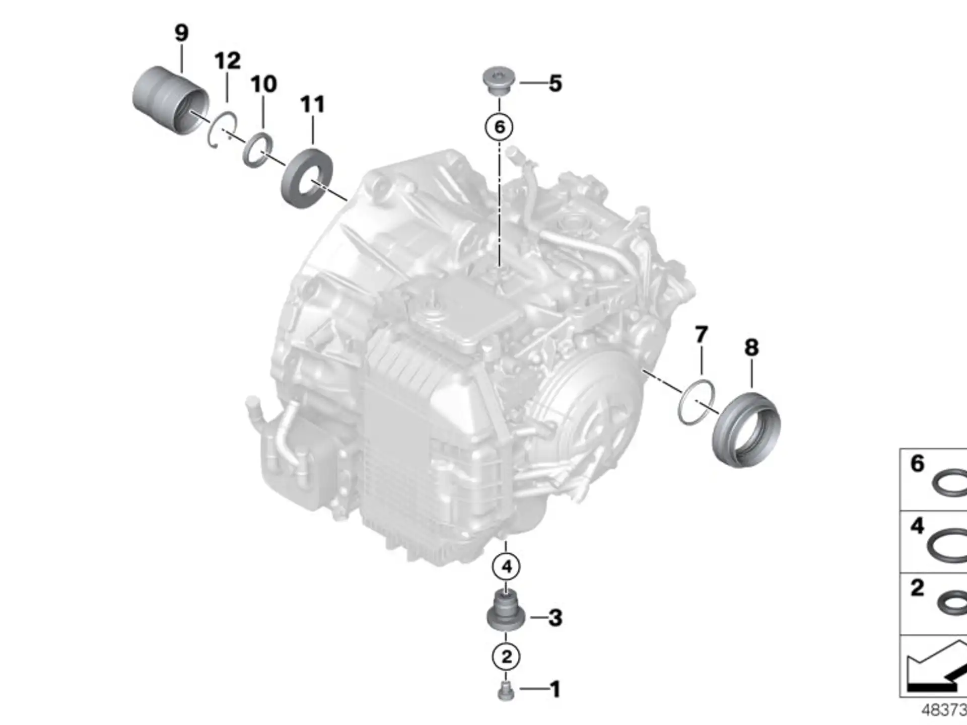 BMW O-Ring F39 F20 F44 F45 F46 F48 F54 F55 F56 F57 F60 24278699922