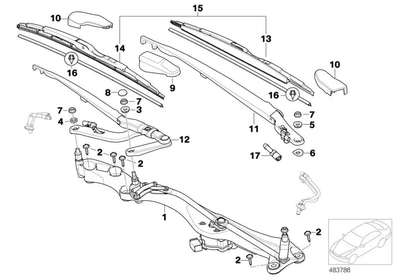 BMW Abdeckkappe E65 E66 61617008973 - Bildposition 10