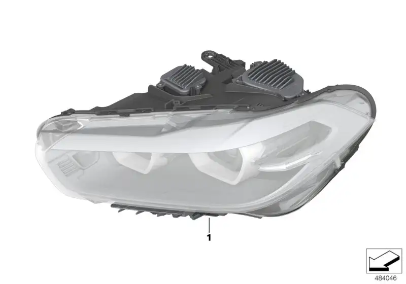BMW Scheinwerfer LED rechts F39 63117489230