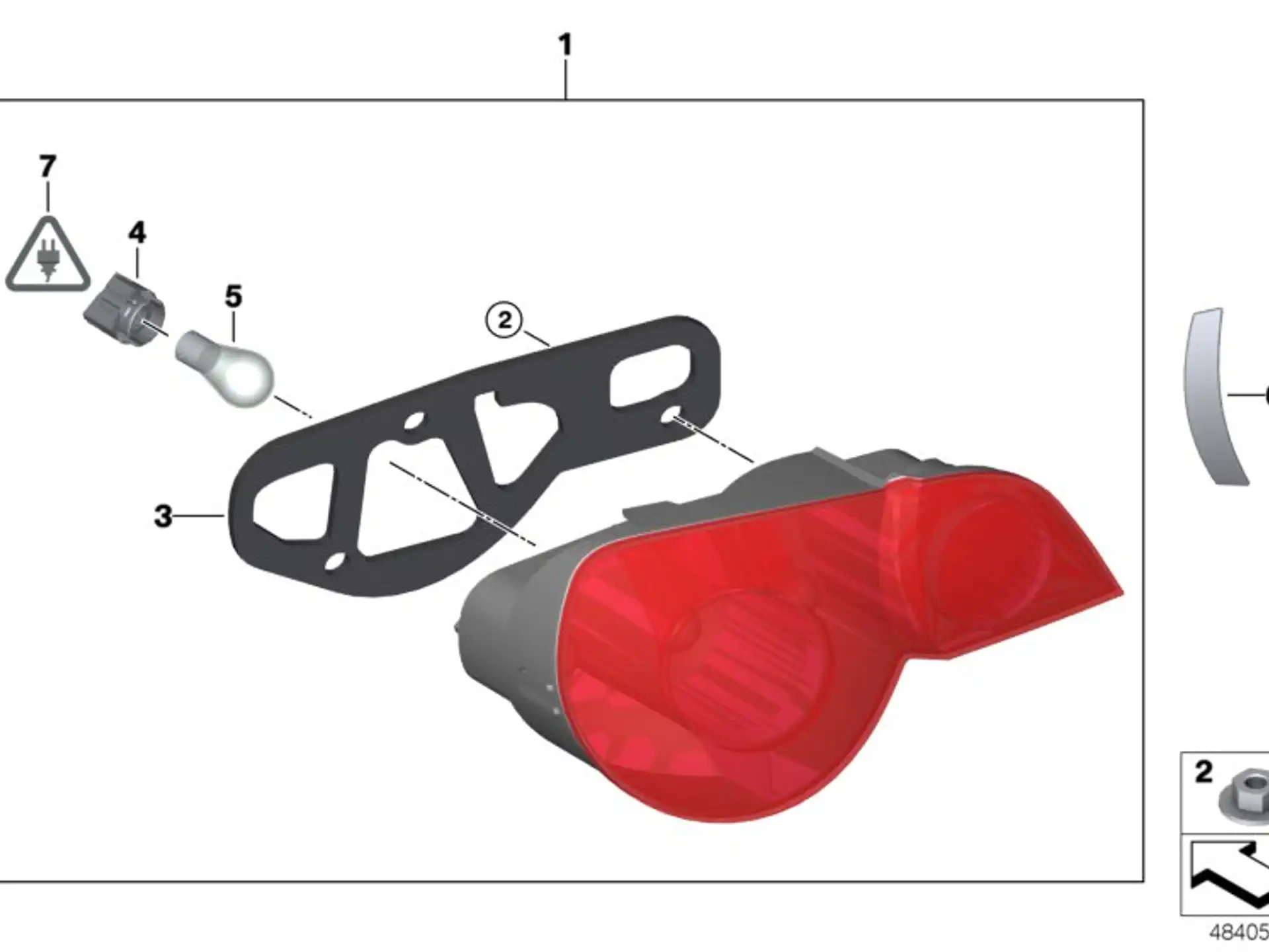 BMW Dichtung Heckleuchte links E85 63216916503