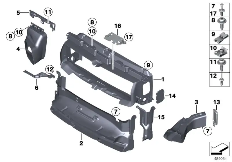 BMW Luftführung Bremse links F20 F21 51748060311 - 1er F20, 1er F