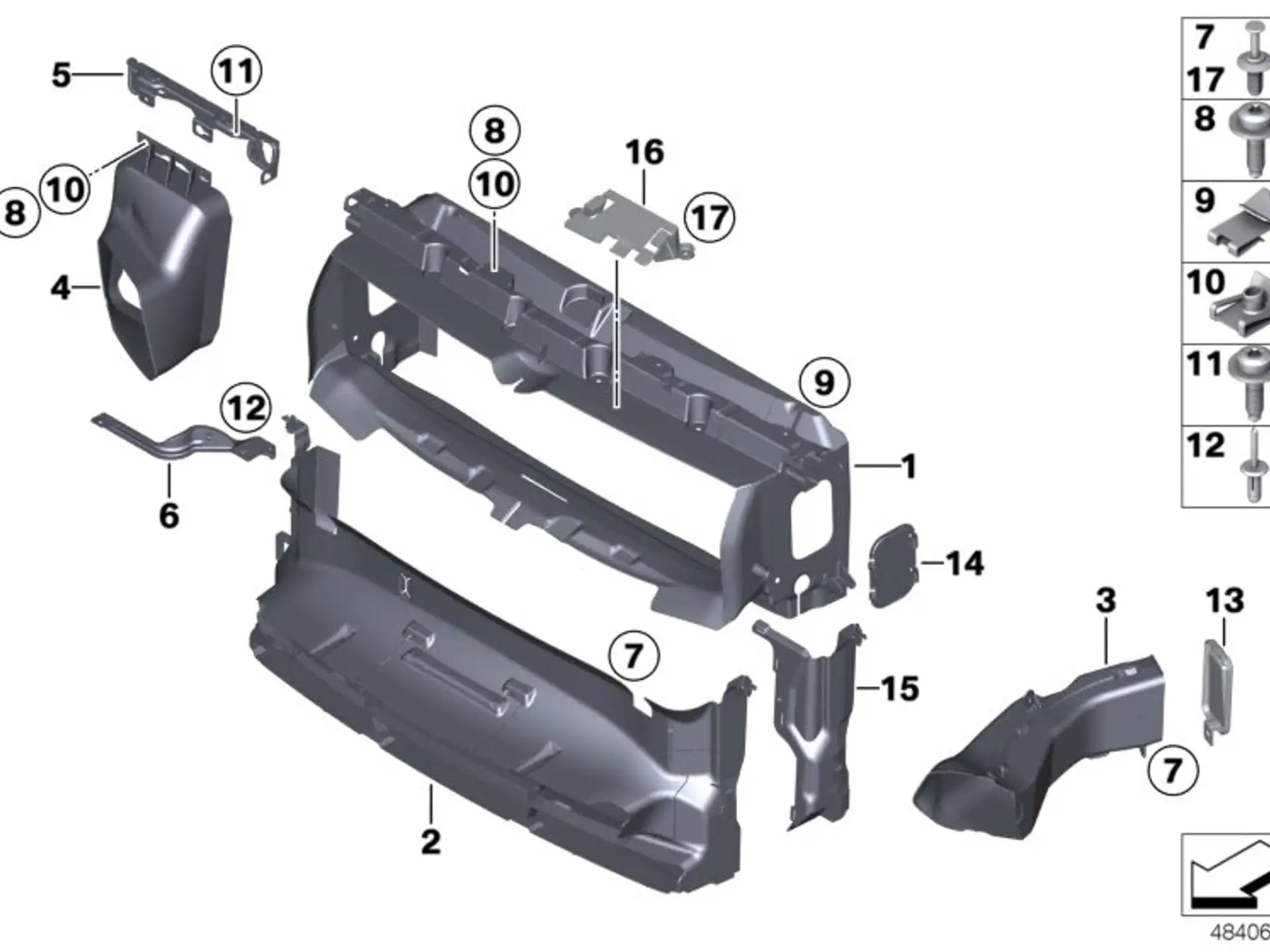 BMW Luftführung Bremse rechts F20 F21 51748050998