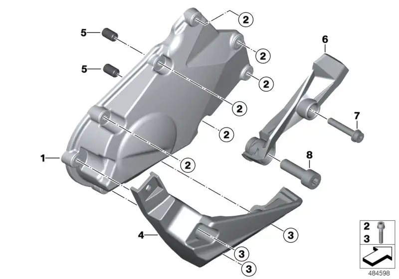 BMW Sturzpad rechts K61 11148406133