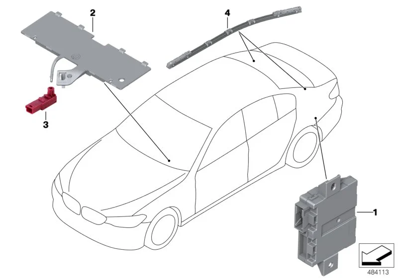 BMW Lichtleiter F90 G30 G31 G32 63316824295