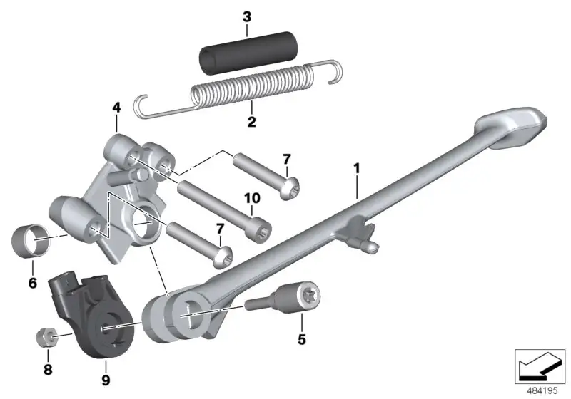 BMW Seitenstütze 46538530151 - Bildposition 01