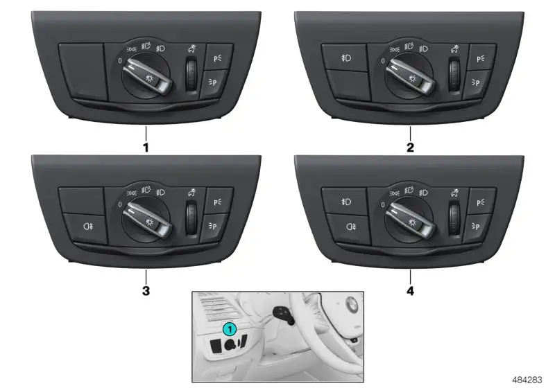 BMW Bedieneinheit Licht F97 F98 G01 G02 61319472965
