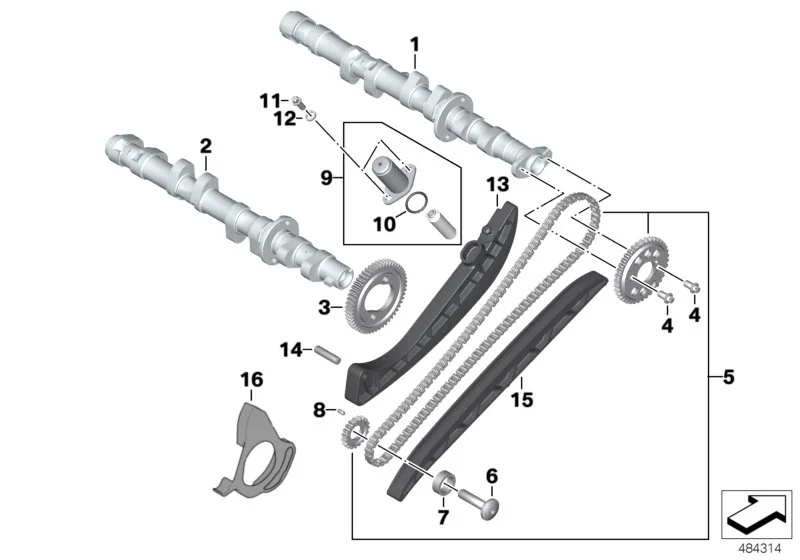 BMW ASA-Schraube K40 K42 K43 K44 K46 K47 K49 K80 K81 K82 K83 K84 11317727500