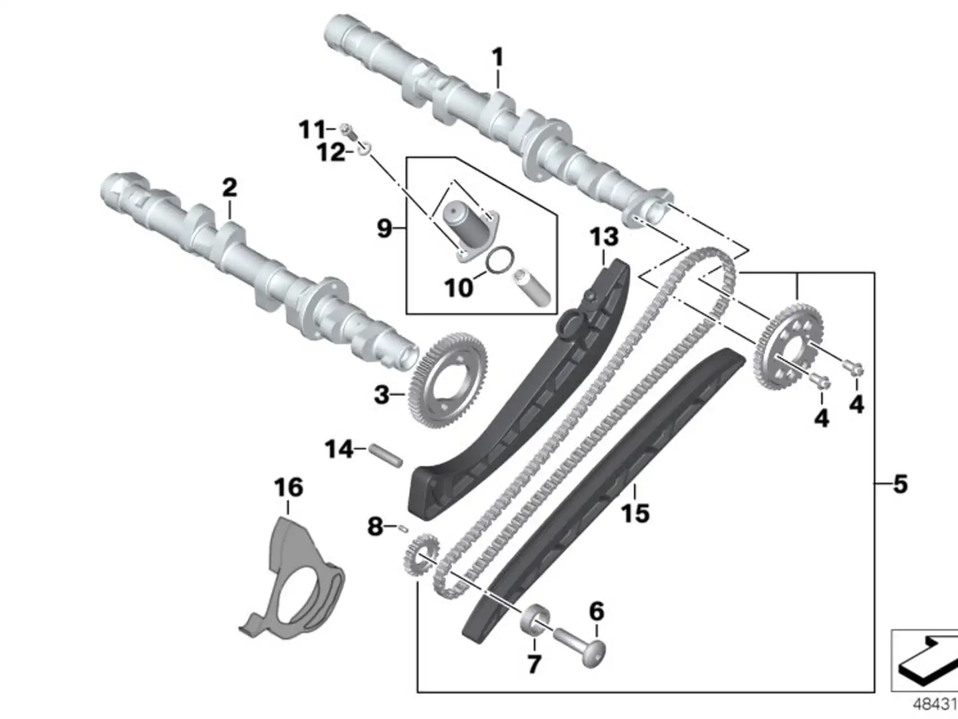 BMW Kettenführung K40 K43 K44 11318526932