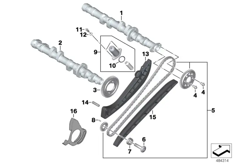 BMW Kettenführung K40 K43 K44 11318526932 - Bildposition 16