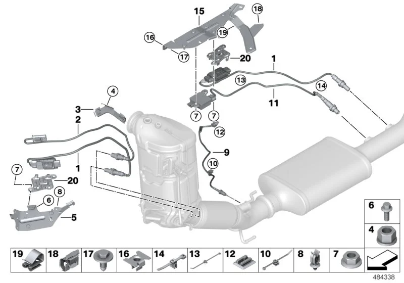 BMW Dieselpartikelsensor F39 F20 F44 F45 F46 F48 F54 F55 F56 F57 F60 13628596295