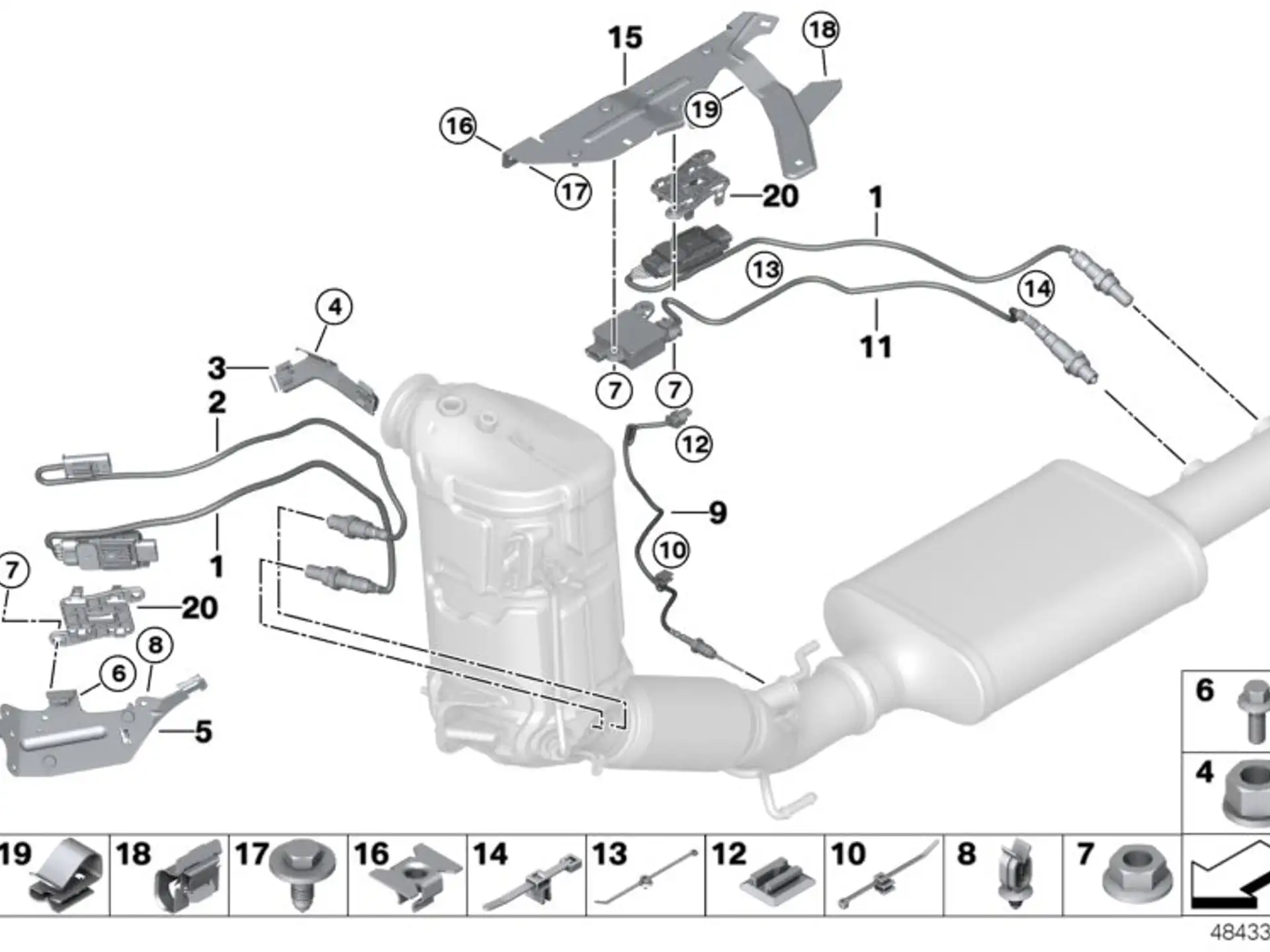 BMW Dieselpartikelsensor F39 F20 F44 F45 F46 F48 F54 F55 F56 F57 F60 13628596295