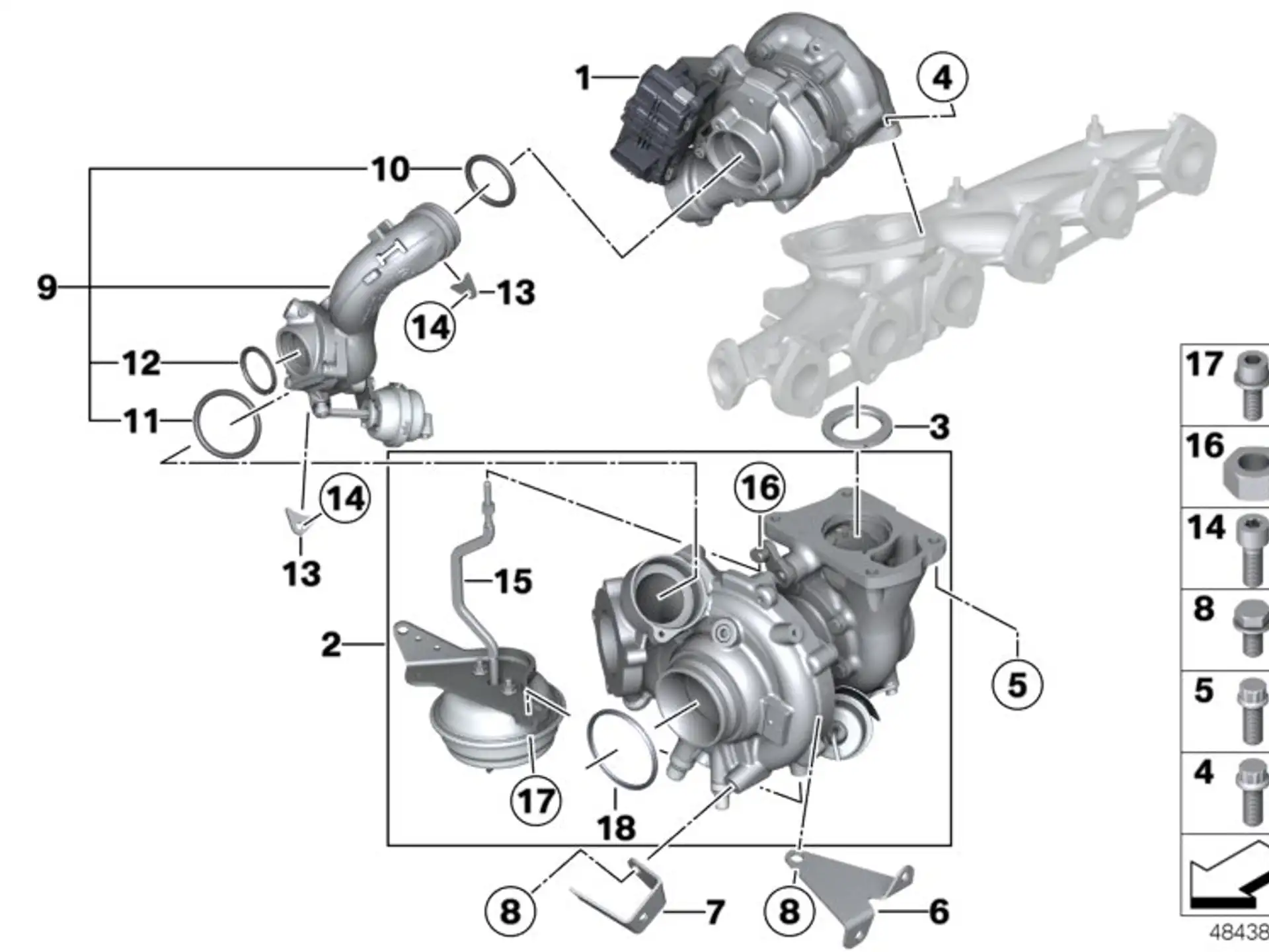 BMW Formdichtung E84 F01 F06 F07 F10 F11 F12 F13 F15 F16 F20 F21 F22 F25 F26 F30 F31 F32 F33 F34 F36 11658512392