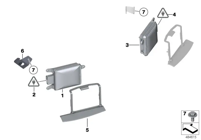 BMW Sensor Spurwechselwarnung Slave links F01 F02 F04 F07 F10 F11